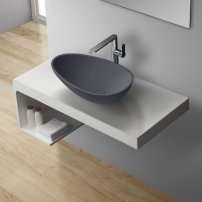 Stoneart umývadlo LC150 minerálny kompozit 60x35cm