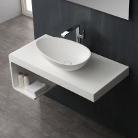 Stoneart umývadlo LC150 minerálny kompozit 60x35cm