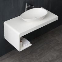 Stoneart umývadlo LC150 minerálny kompozit 60x35cm