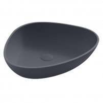 Stoneart umývadlo LC154 minerálny kompozit 56x43cm tmavo sivá