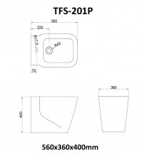 StoneArt TFS-101P biela 56x36cm matná