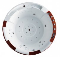 Wellgems WG-U2603OH okrúhla hydromasážna vaňa 1950x1950x780 mm bez zástery