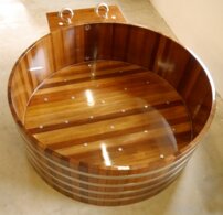 Vírivá vaňa s masážou, drevo Kambala/Smrekovec