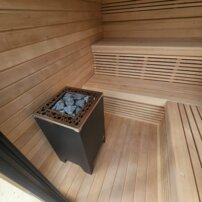 AWT THE CUBE X2 Hemlock, exteriérová sauna 225x225