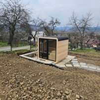 AWT THE CUBE X2 Hemlock, exteriérová sauna 225x225