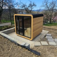 AWT THE CUBE X2 Hemlock, exteriérová sauna 225x225