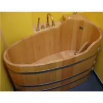 Vírivá vaňa s masážou, drevo Kambala/Smrekovec