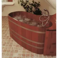 Vírivá vaňa s masážou, drevo Kambala/Smrekovec