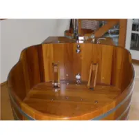 Vírivá vaňa s masážou, drevo Kambala/Smrekovec