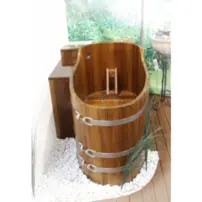 Vírivá vaňa s masážou, drevo Kambala/Smrekovec