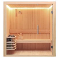 Sauna AWT E1803C, 120x120, borovica, 6Kw Harvia Vega