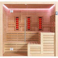 AWT infrasauna E1613C-IR Hemlock 180x180