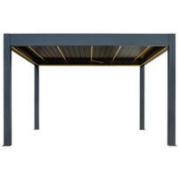 AWT pergola P8-4A/ extrem, 400x400x250, antzracit, elektrický pohon