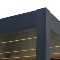 AWT THE CUBE X7-L PRO Hemlock exteriérová sauna s pergolou 300x635 12kW EOS BIO Cubo