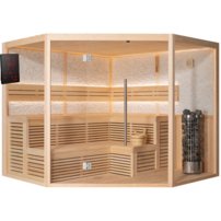 Sauna AWT E1816XL, 240x240, borovica,bez pece