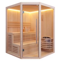 Sauna AWT E1801A, 180x180, borovica, Harvia 8kw Vega