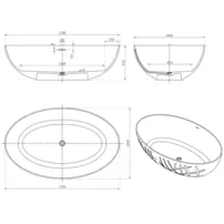 Volne stojaca vaňa  BS-555