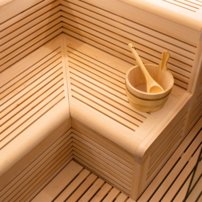 Sauna AWT E1816XL, 240x240, borovica,bez pece
