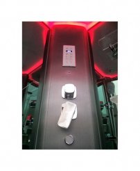 SW-615 parný sprchový box s hydromasážnou vaňou 170 x 85 x 218 cm vpravo