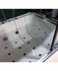 SW-615 parný sprchový box s hydromasážnou vaňou 170 x 85 x 218 cm vľavo