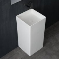 Stoneart LZ507 voľne stojace umývadlo biele/matné 40 cm