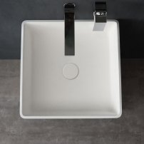 Stoneart LZ507 voľne stojace umývadlo biele/matné 40 cm