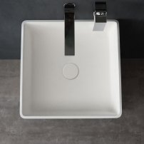 Stoneart LZ507 voľne stojace umývadlo biele/lesklé 40 cm