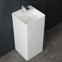 Stoneart LZ512 voľne stojace umývadlo 40 cm  biele/lesklé