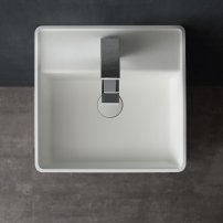 Stoneart LZ512 voľne stojace umývadlo 40 cm  biele/lesklé