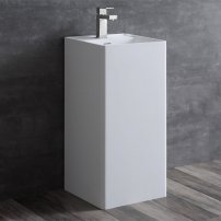 Stoneart LZ512 voľne stojace umývadlo 40 cm  biele/lesklé