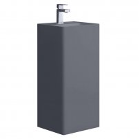 Stoneart LZ512 voľne stojace umývadlo 40 cm  tmavo/sivé