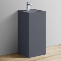 Stoneart LZ512 voľne stojace umývadlo 40 cm  tmavo/sivé