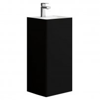 Stoneart LZ512 voľne stojace umývadlo čierne/biele 40 cm