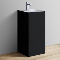 Stoneart LZ512 voľne stojace umývadlo čierne/biele 40 cm