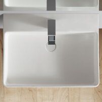 StoneArt LP6206 čierna/biela matná, umývadlo 60x46