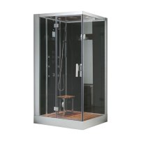 AWT DZ959F8 parný sprchový box obdĺžnik 120x90x225, čierna / ľavá