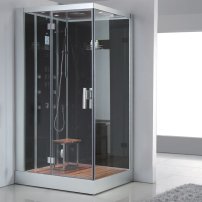 AWT DZ959F8 parný sprchový box obdĺžnik 120x90x225, čierna / ľavá