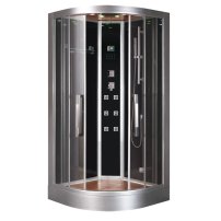 AWT DZ963F8 parný sprchový box 100x100 čierna