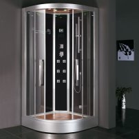 AWT DZ963F8 parný sprchový box 100x100 čierna