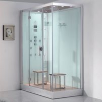 AWT DZ961F8 parný sprchový box obdĺžnik 150x90x225, biela / ľavá