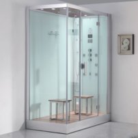 AWT DZ961F8 parný sprchový box obdĺžnik 150x90x225, biela / ľavá