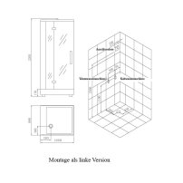 AWT DZ960F8 parný sprchový box obdĺžnik 100x90x226 biela / prava