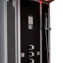 AWT DZ960F8 parný sprchový box obdĺžnik 100x90x226 biela / ľava
