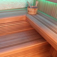 Sauna AWT E1241A, Céder, 220x170, Harvia 9kW Kivi
