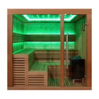 Sauna AWT E1241B 200x170, Céder, Harvia 9kW Kivi