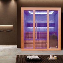 Sauna AWT E1244B, 180x150, Céder EOS 9kW Cubo