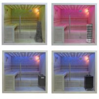 Sauna AWT B1102A topoľ 220x200, 9 kW EOS BiO-Thermat