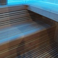 Sauna AWT B1246B topoľ 200x180,  9 kW EOS BiO-Max