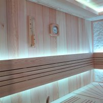 Sauna AWT B1247A topoľ , 220x180, 9 kW EOS BiO-Max
