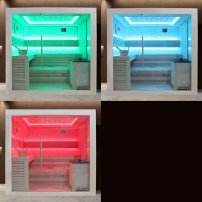 Sauna AWT B1247C topoľ, 180x180  9 kW EOS BiO-Max